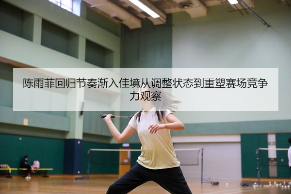 陈雨菲回归节奏渐入佳境从调整状态到重塑赛场竞争力观察